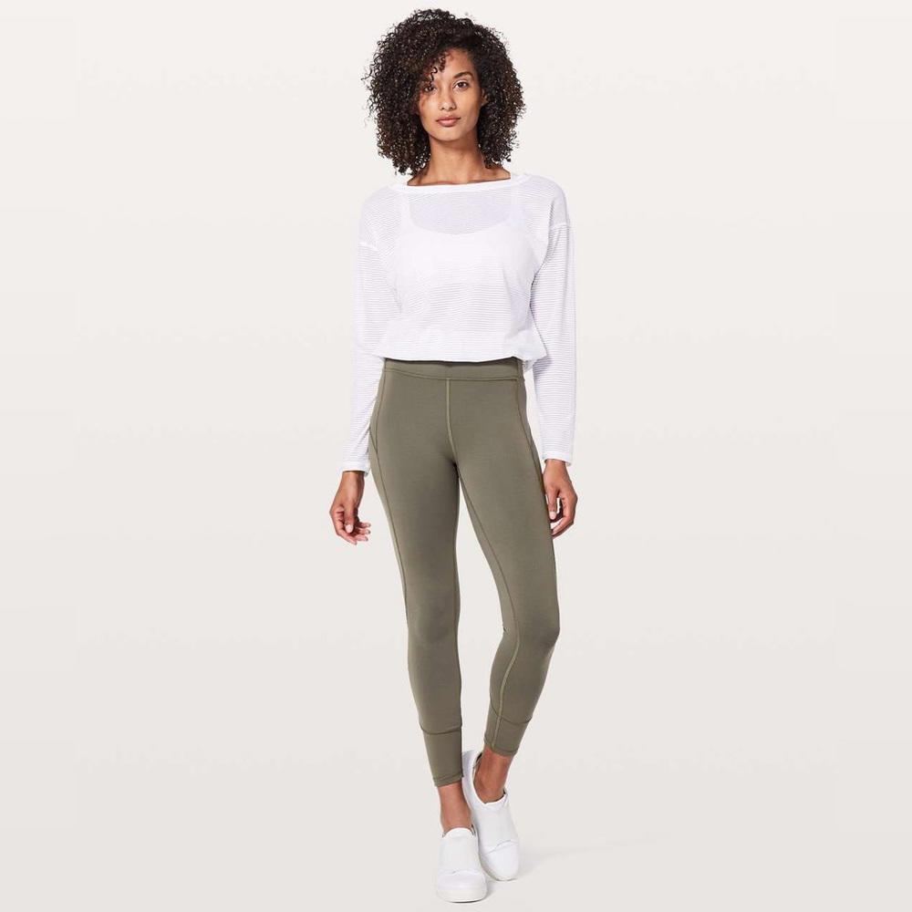 Lululemon In Movement 7/8 Tight - Sage - 4